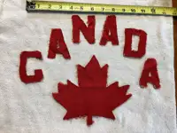 Rare 1968 CANADA OLYMPIC HOCKEY TEAM CREST from ORIGINAL SWEATER