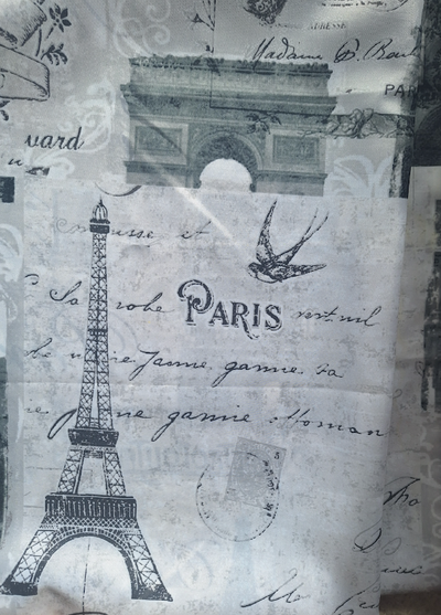Paris Fabric Shower Curtain/ Rideau de douche en tissu Paris, View more