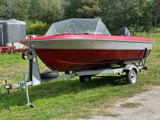 1998 princecraft 16ft boat with 65hp mercury engine in Other in Oshawa / Durham Region