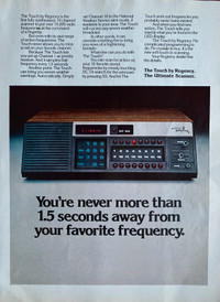 1977 Regency Scanner Original Ad