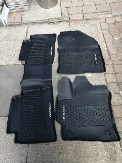 Original all-weather floor mats for Toyota Corolla. Designed to fit perfectly and protect your car’s...