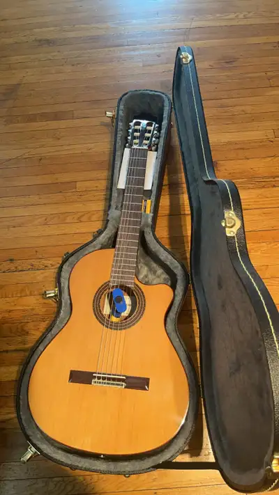 Classical guitar with cut away and pick up, View more