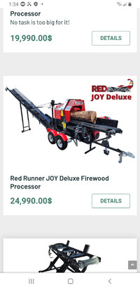 RED RUNNER QUALITY FIREWOOD PROCESSORS NEW MODELS AVAILABLE!