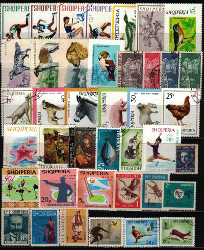 Albania Stamps, 40 Different