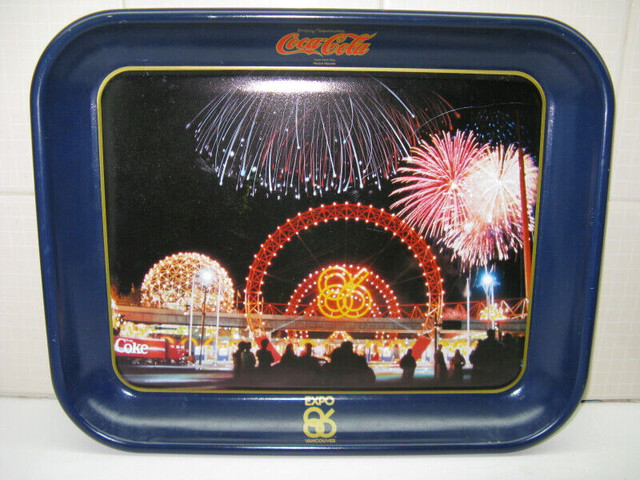 *** COCA-COLA COKE VANCOUVER EXPO 86 SERVING TRAY SIGN  ~ Nice! in Arts & Collectibles in City of Toronto - Image 2