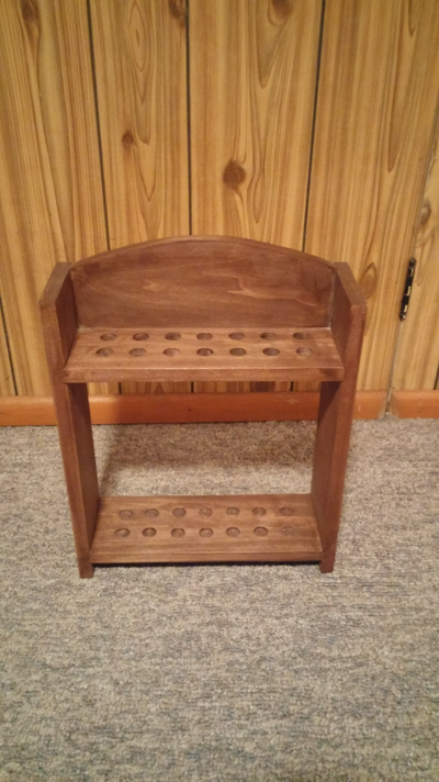 For your consideration is this wooden drumstick holder in excellent condition...Holds 7 pairs of sti...