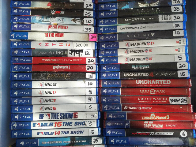 PS4 games for sale individually. Also PS3 etc (updated Mar /24 in Sony Playstation 4 in Markham / York Region - Image 2