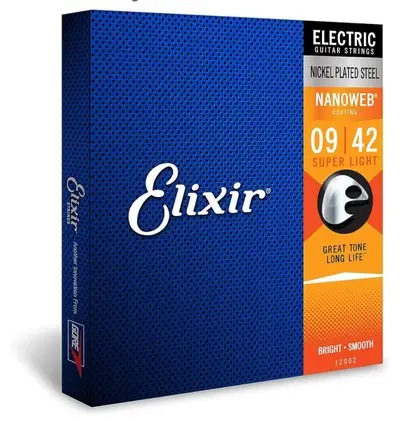 Brand New Elixir Electric Guitar Strings 09-42 super light, View more