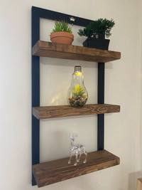 Wooden decorative wall shelves 