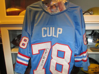 Curly Culp autographed Houston Oilers jersey with COA