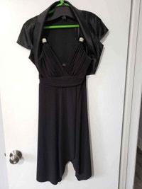 Black Le Chateau Dress and Shawl, Small