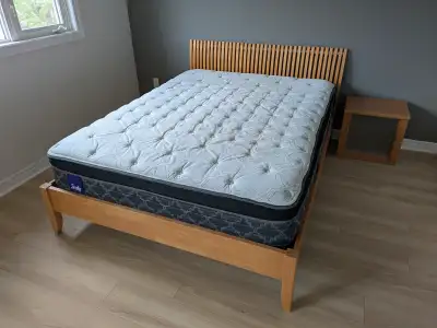 Queen Size Bed Frame and Mattress, View more