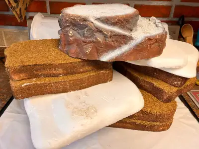 LOT OF CHRISTMAS VILLAGE DISPLAY PLATFORMS, View more