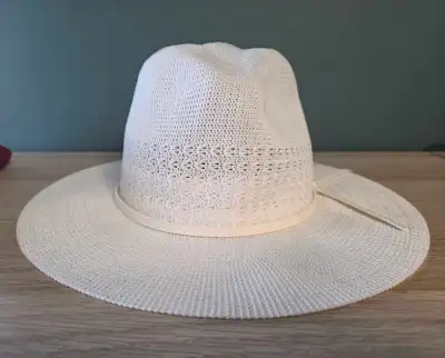 White Summer Sun Hat, View more