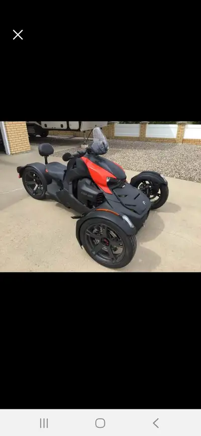 Mint condition black and red 2019 Can Am Ryker Ace 900 with just over 2400 km on it. Garage stored....