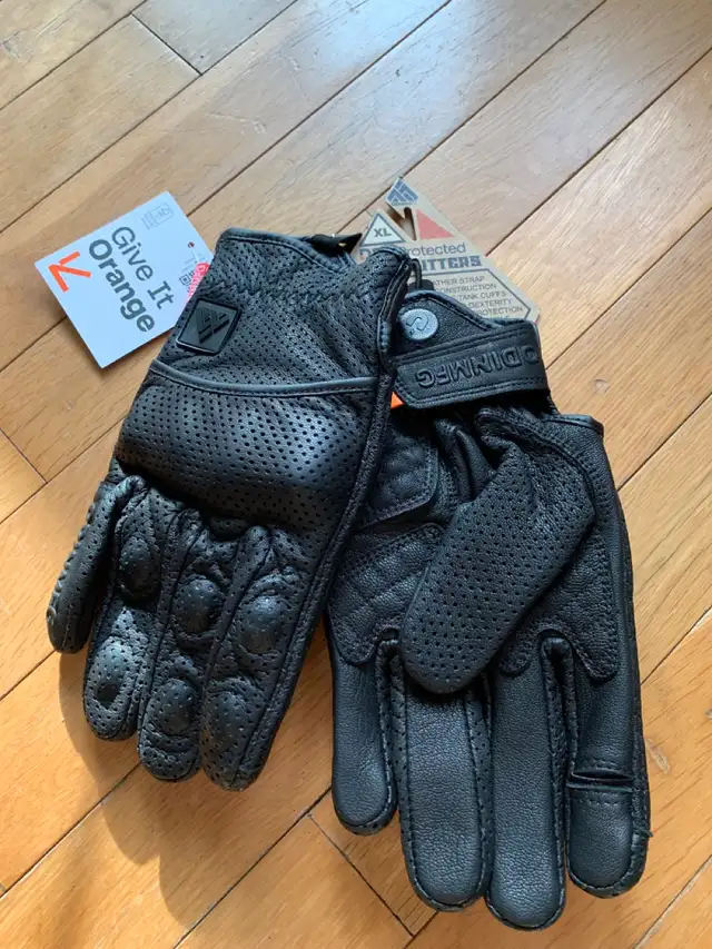 XL Size Odin MFG Motorcycle Gloves Perforated D3O in Men's in Charlottetown - Image 2