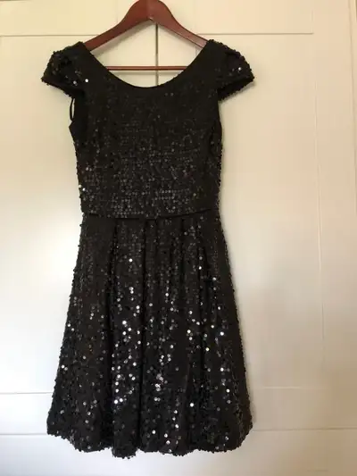SEQUIN BLACK DRESS, View more