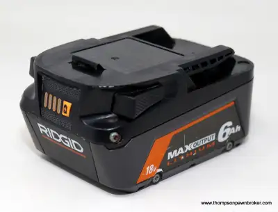 RIDGID R840060 18V 6.0Ah BATTERY (STATUS LIGHTS NOT WORKING), View more