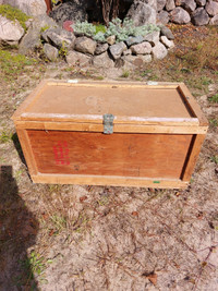 Vintage wooden shipping crate 