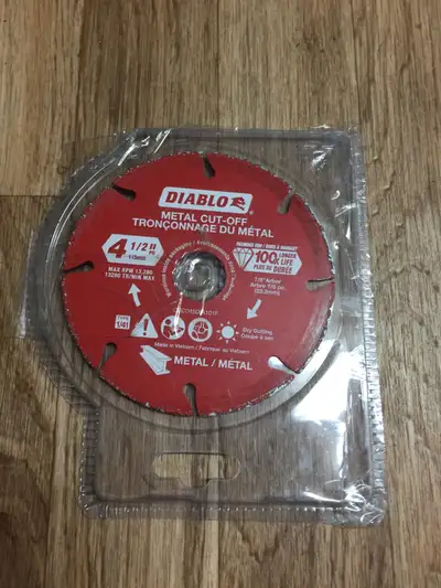 Diablo 4.5" grinder metal cut-off disc, View more