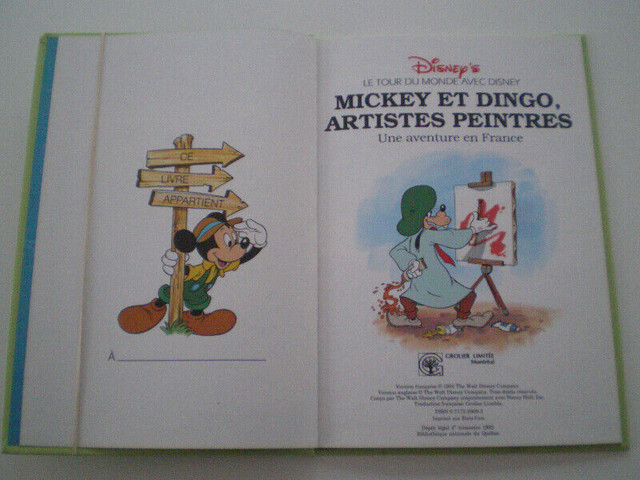 Walt Disney Mickey Dingo Artistes Peintres FRANCAIS STORY COLLEC dans Livres jeunesse et ados  à Laval/Rive Nord - Image 3