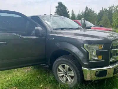 Grey f150 170K 4 door 4x4 3.5L engine 2016 Crew cab Leer cap No rust or dents on body of the truck C...