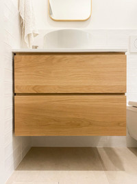Custom Mill Work ; Bathroom Vanity Cabinets