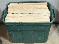 Spruce lumber scraps for firewood