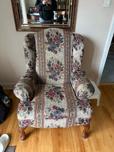 wing back chair , View more