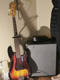 Squier Classic Vibe 60s Precision Bass and Fender Rumble 200