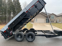 14X7ft steel dump trailer 