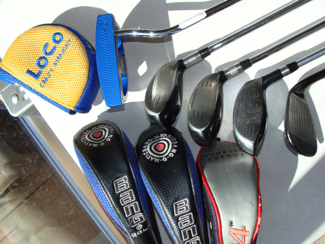 Left handed hybrids, putter, Cleveland sand wedge. in Golf in Ottawa - Image 3