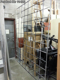 Retail Window Solid Steel Security Bars, Covers 105 x 86 in.