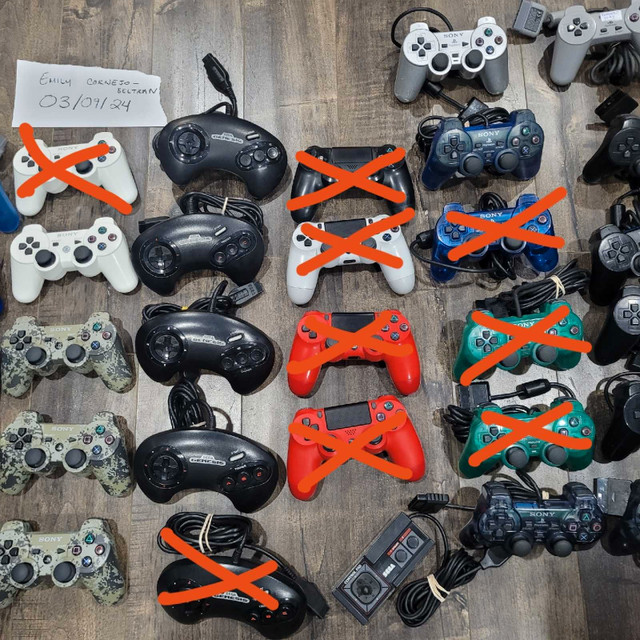Playstation and sega controllers ps1, ps2, ps3, and ps4 in Older Generation in Hamilton - Image 3
