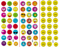 Stickers 3D puffy flat EMOJIS SMILES EMOTICONS