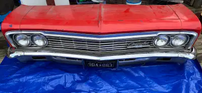 This is a used Chevrolet Impala front end It shows signs of its age, as you can see it's a bit weath...