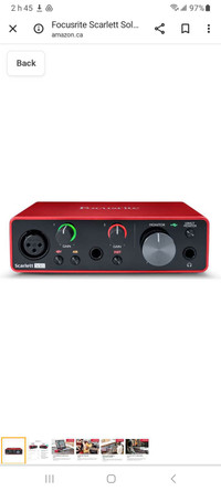 Focusrite carte de son 