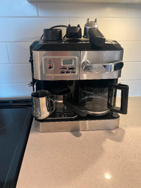 Delonghi All-in-one Espresso and Coffee Maker with Milk Steamer