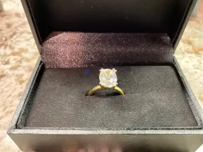 3.17 Carat Oval Lab-Grown Diamond Engagement Ring – IGI Certifie, View more