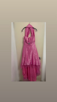 Pink glowy  dress 