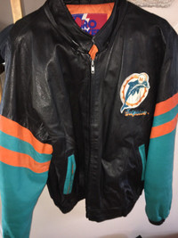 NFL Miami Dolphins leather jacket  