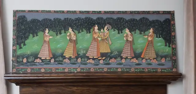 Mughal miniature painting on canvas in Arts & Collectibles in Ottawa - Image 2