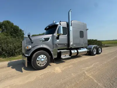 SINGLE OWNER OPERATOR TRUCK 2019 PETERBILT 567 HERITAGE EDITION NUMBERED TRUCK IN GUN METAL GREY! 50...