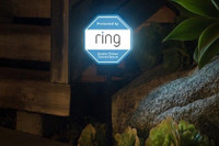 Ring Yard Solar Security Sign Blue BNIB