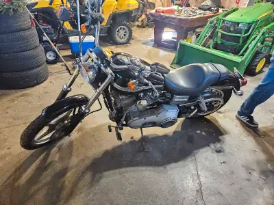 Hi, my 100th year anniversary addition super glide needs a good home, New rubbers, jel battery full...