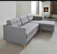 SALE SALE !! Velvet Tufted Sofa available in Black, Grey & Blue