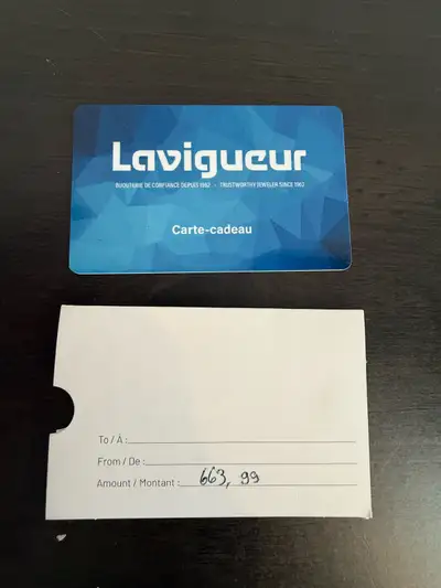 Carte cadeau bijouterie Lavigeur, View more