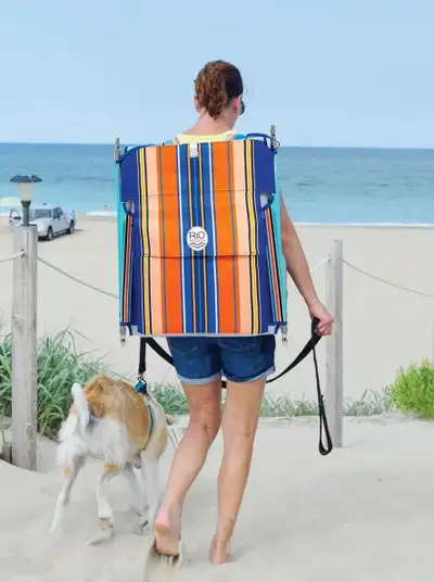 Portable Folding Backpack Beach Lounge Chair, View more