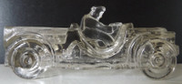 EXTRA RARE J.H. MILLSTEIN CO. WILLY'S JEEP GLASS CANDY CONTAINER