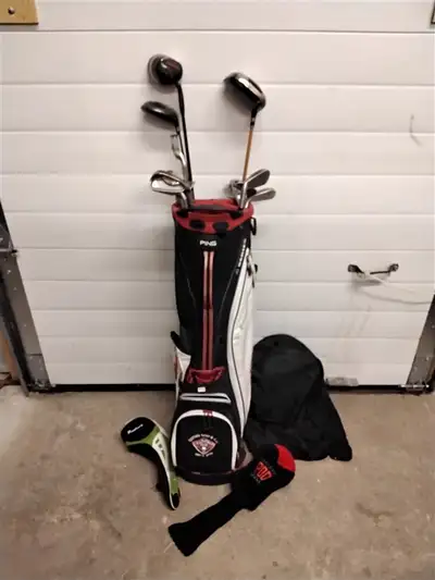 PING GOLF CLUB SET IN PING BAG, View more